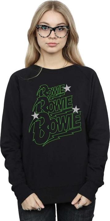 Immagine prodotto David Bowie Multiple Neon Logo Felpa Donna (S)
