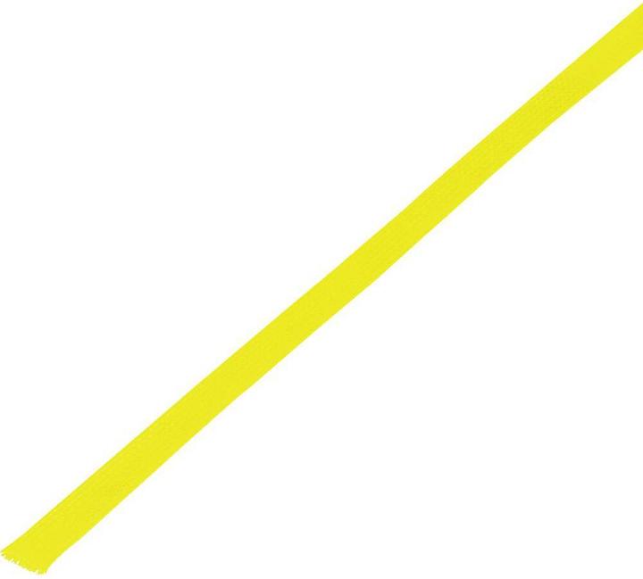 Actual product image Tru Components Braided hose yellow PET 8 bi (Cable conduit, 1000 cm)