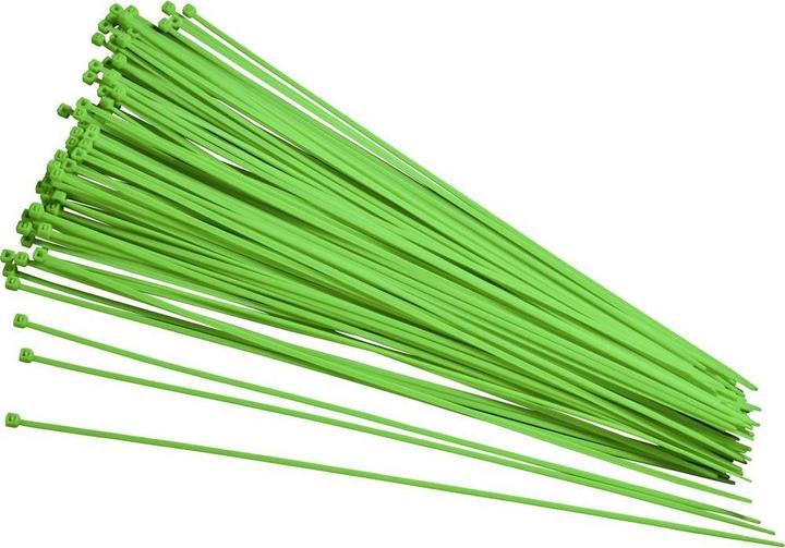 Actual product image Tru Components Cable tie phosphorescent (Plastic cable ties, 250 mm, 100 pcs.)
