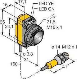 Actual product image Turck Opto-sensor