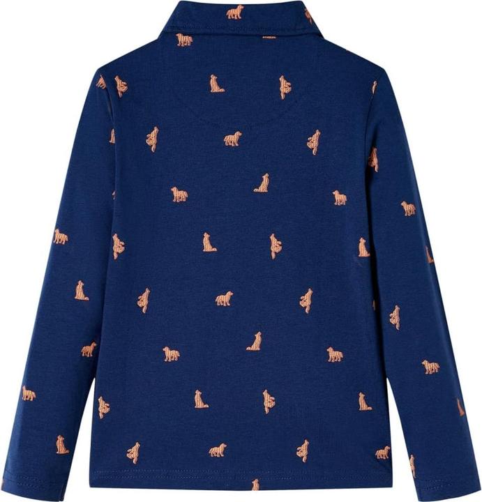 Immagine prodotto vidaXL Camicia da bambino blu navy 140,Materiale: 100 % cotone,Colore (140)