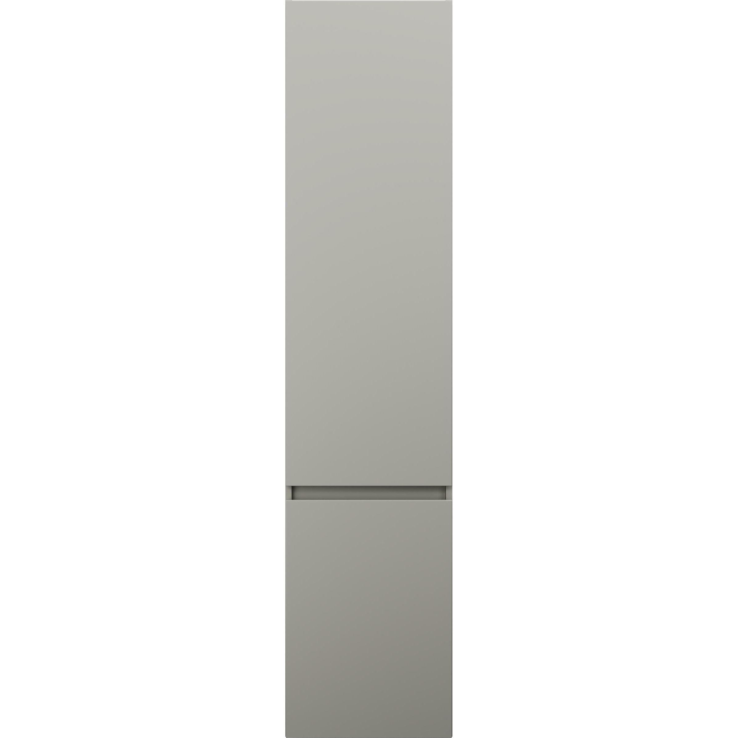 burgbad, Badezimmerschrank, Lin20 Hochschrank wandhängend mit 2 Türen, 345mm Tiefe, Türanschlag rechts, 400x345x1760m