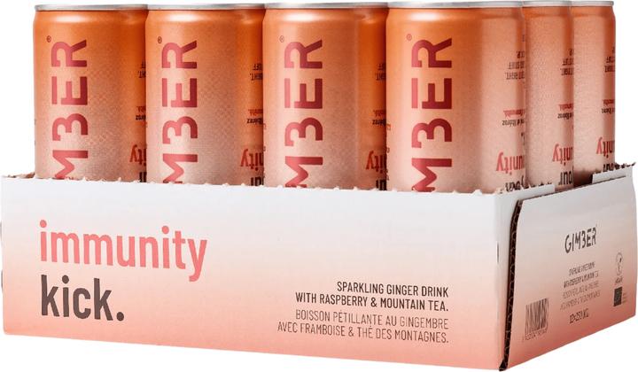 Actual product image Gimber RTD Immunity 250ml bio (12 x 25 cl)