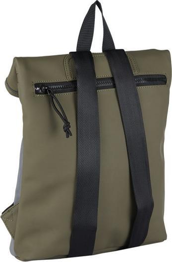 Actual product image New Rebels Bowie Rolltop Backpack Mini Refl. Part Olive