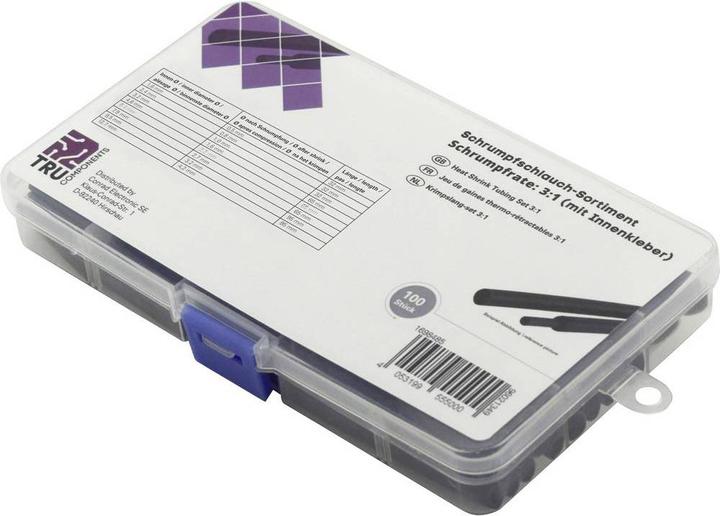 Produktbild Tru Components Schrumpfschlauchsortiment mit Innenkleber 3:1 (100 teilig) (100 x)
