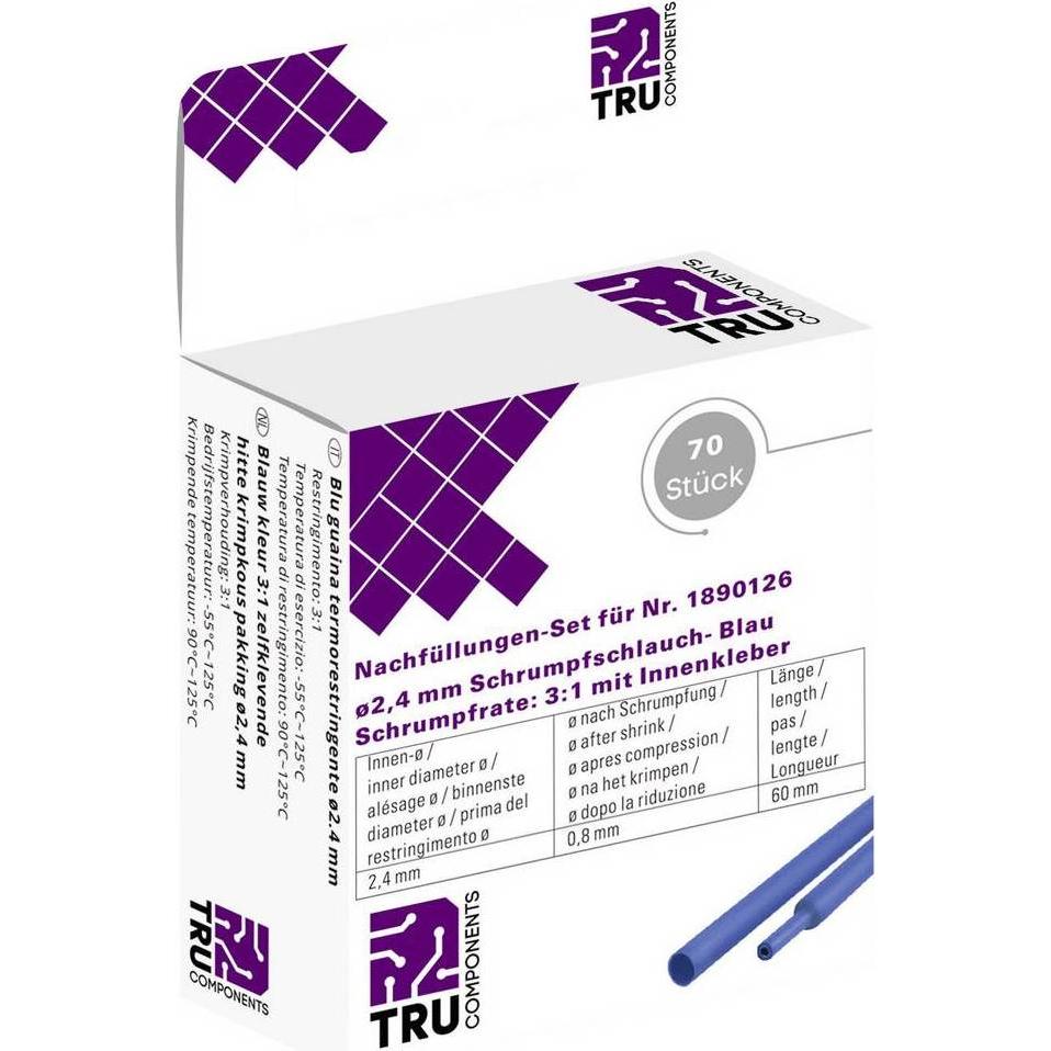 Tru Components, Schrumpfschlauch, Schrumpfschlauch-Nachfüll-Set (70 x)