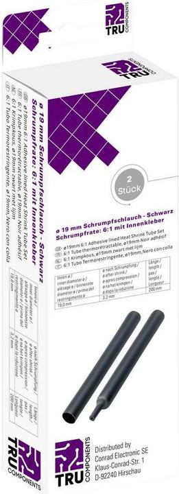 Produktbild Tru Components Schrumpfschlauch-Set mit Innenkleber, 6:1 (2x)