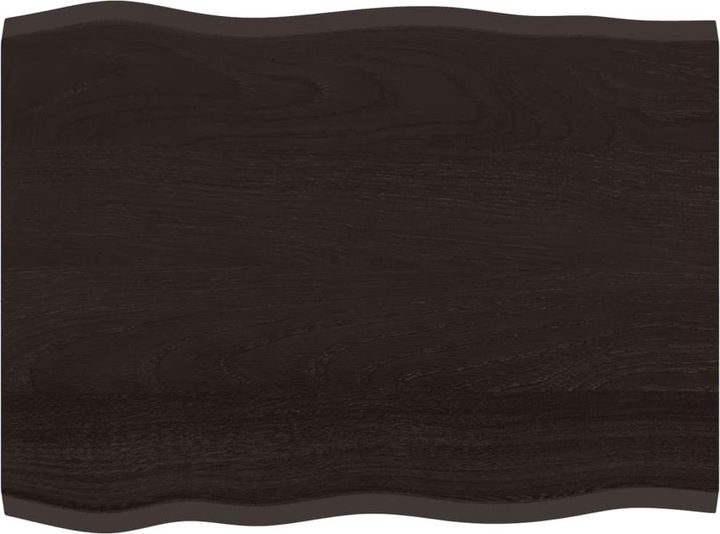 Actual product image VidaXL Tischplatte 80x60x2 cm Massivholz Eiche Behandelt (80 x 60 x 2 cm)