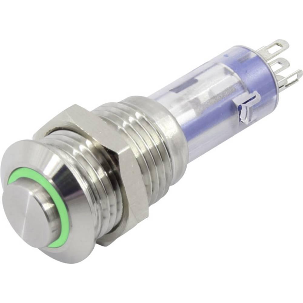Tru Components Drucktaster Serie LAS4GQH, Taster + Schalter, Grün