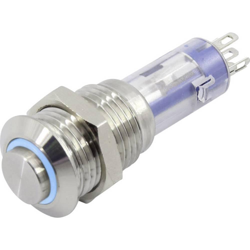 Tru Components Druckschalter Serie LAS4GQH, Taster + Schalter, Blau