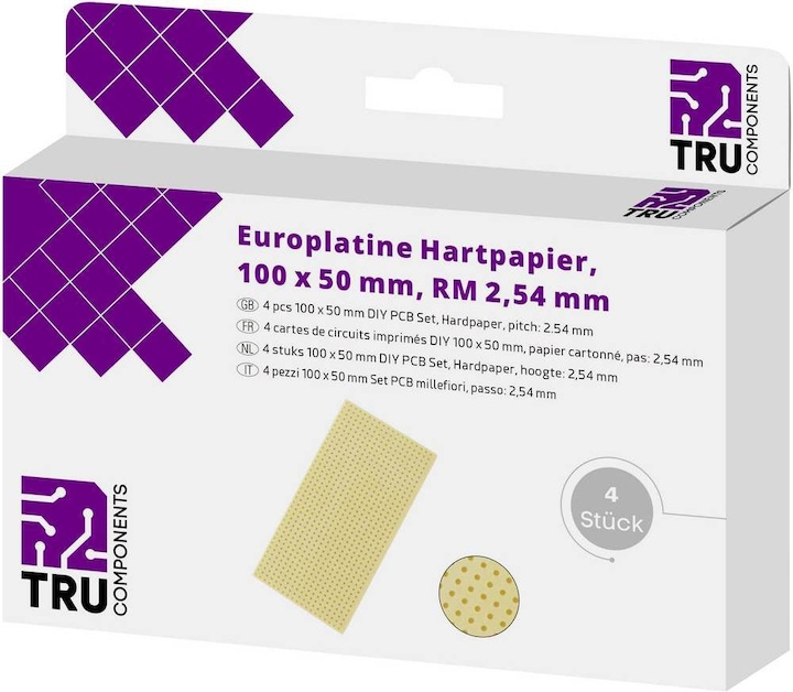 Produktbild Tru Components Europlatine ohne Cu-Auflage (Platine)
