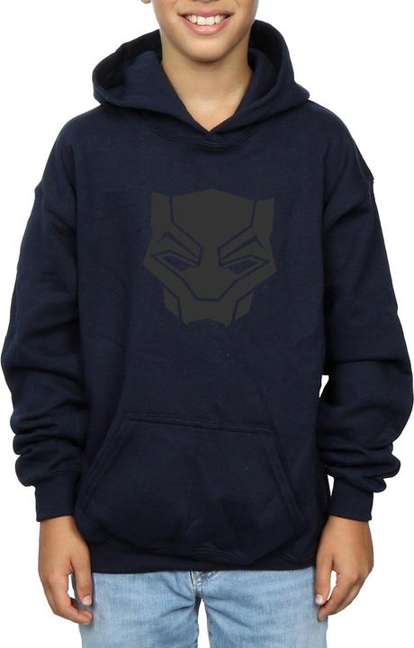Actual product image Boys Black Panther Black On Black Hoodie (140, 146)