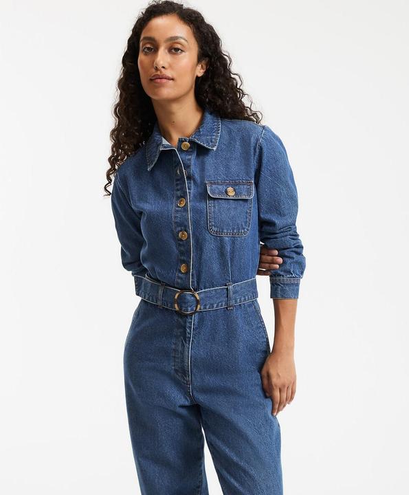 Actual product image La Redoute Collections Signature CORALIE denim jumpsuit (44)