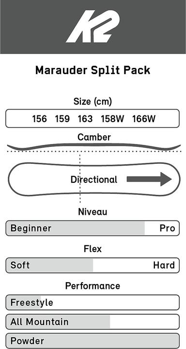 Produktbild K2 Marauder Splitboard 22/23 (166W)