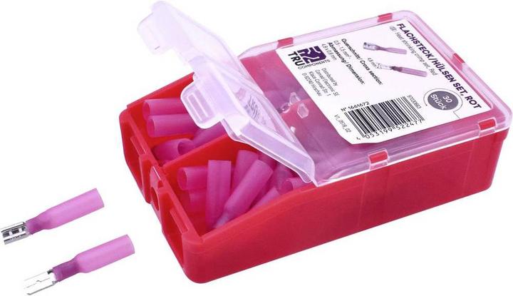 Tru Components Crimp connector assortment 0.50 mm² 1.50 mm² Red TC-6646688 60 pcs.