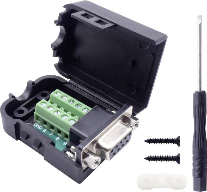 Productafbeelding Tru Components T1904C091 D-SUB pinstrip set Aantal polen 9 schroeven 1 pc.
