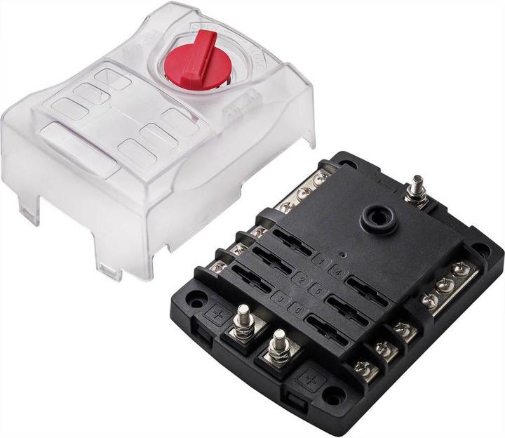 Actual product image Tru Components s holder for 6 fuses 32V/30A (30 A)