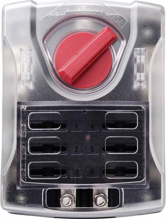 Actual product image Tru Components s holder for 6 fuses 32V/30A (30 A)