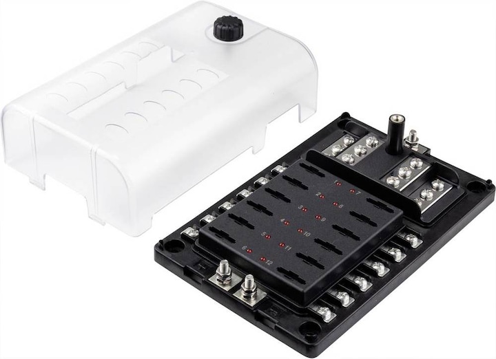 Immagine prodotto Tru Components Portafusibili per auto portafusibili piatto per 12 fusibili 32V/30A (30 A)
