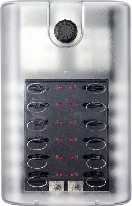 Immagine prodotto Tru Components Portafusibili per auto portafusibili piatto per 12 fusibili 32V/30A (30 A)