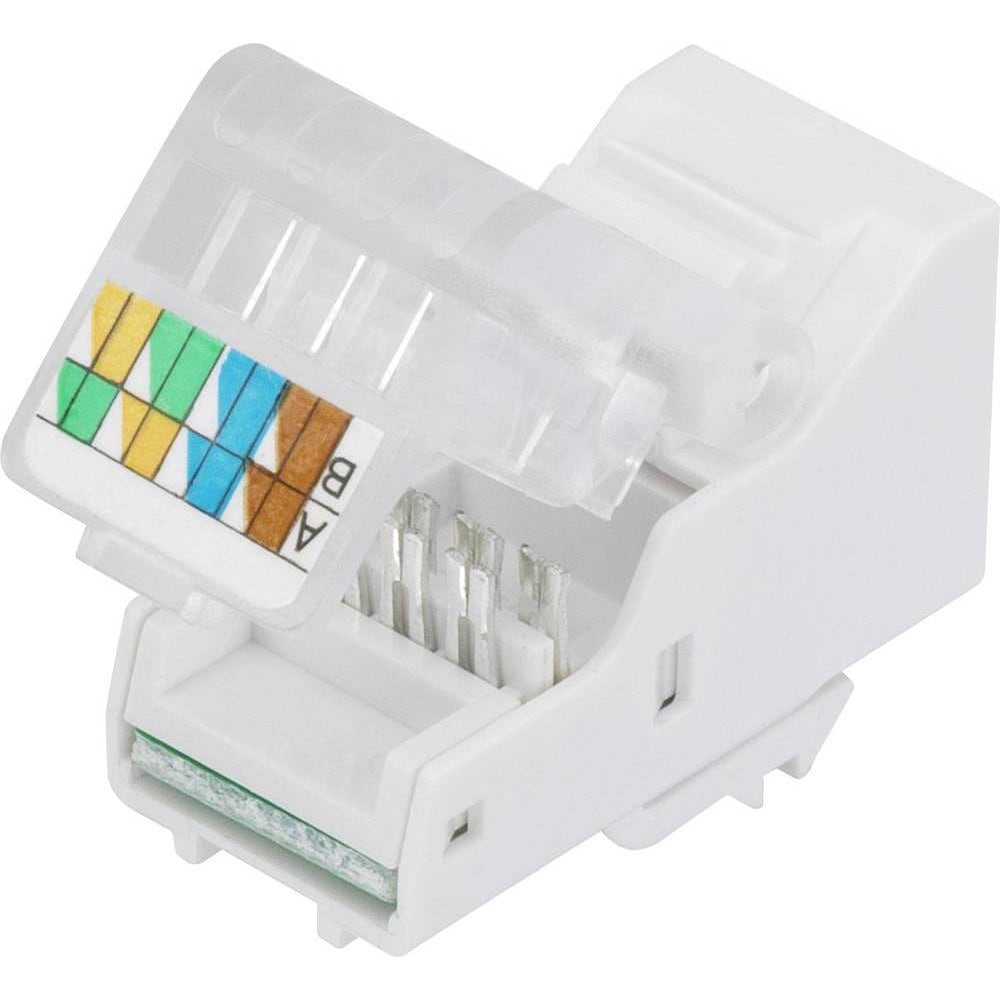 Tru Components Modularbuchse, Elektronikkabel + Stecker, Grau