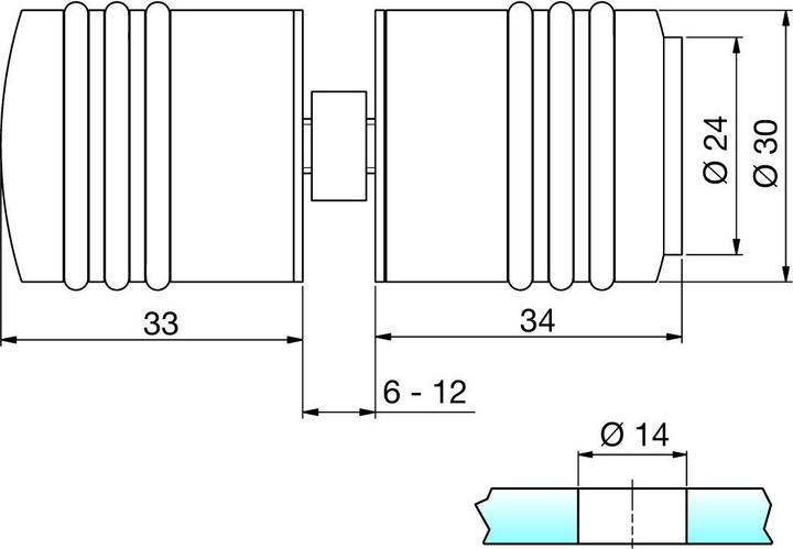 Actual product image Pauli+Sohn Glass door knobs 8294 (Door knob)