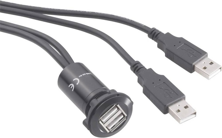 Produktbild Tru Components USB-Doppeleinbaubuchse 2.0