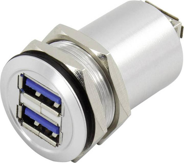 Actual product image Tru Components USB A double socket 3.0