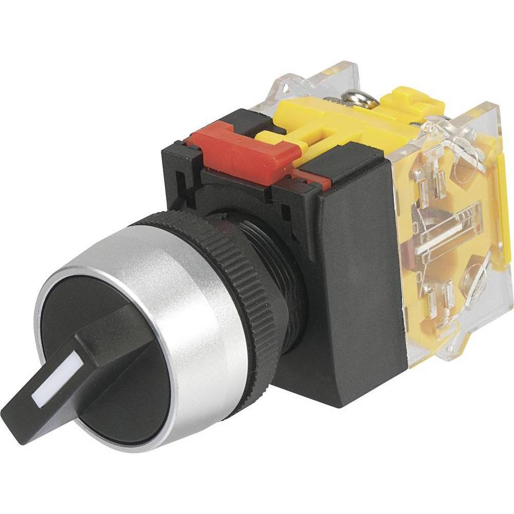 Tru Components Drehschalter 230 V/AC LAS0, Taster + Schalter, Schwarz