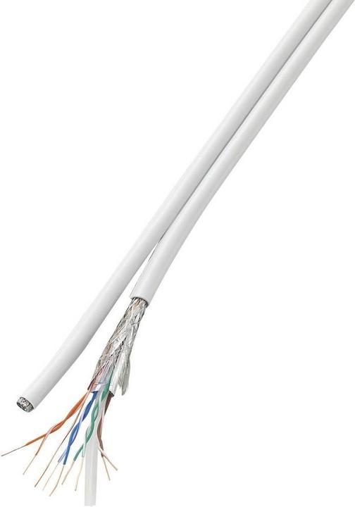 Actual product image Tru Components CCA network cable (SF/UTP, CAT6, 50 m)