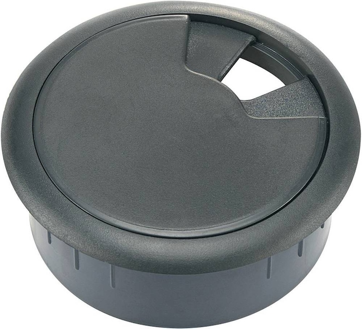 Productafbeelding Tru Components WP50BK Kabeldoorvoer voor werkbladen ABS Zwart 1 st.