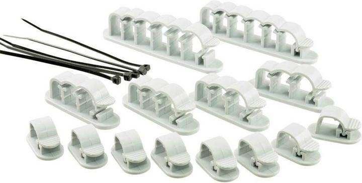 Actual product image Tru Components Cable manager set, self-adhesive