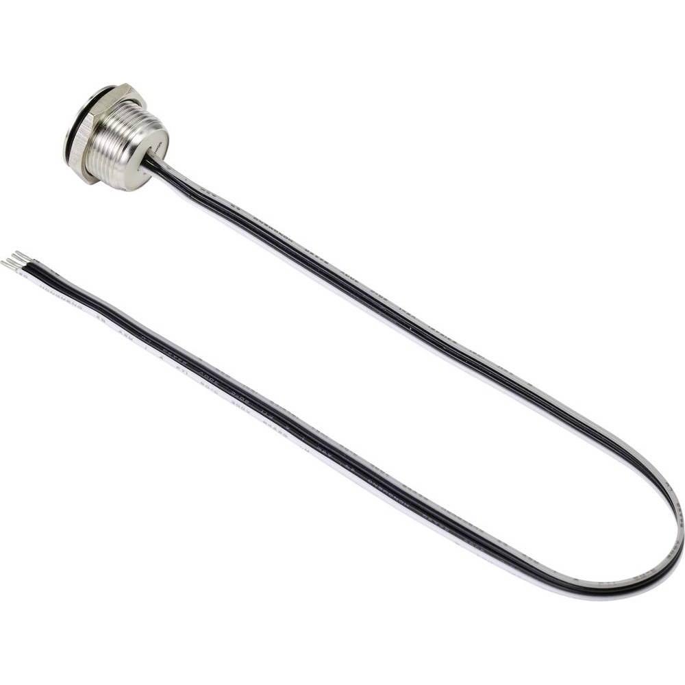 Thumbnail - Tru Components Drucktaster 16 mm 1 NO Edelstahl, Taster + Schalter, Silber