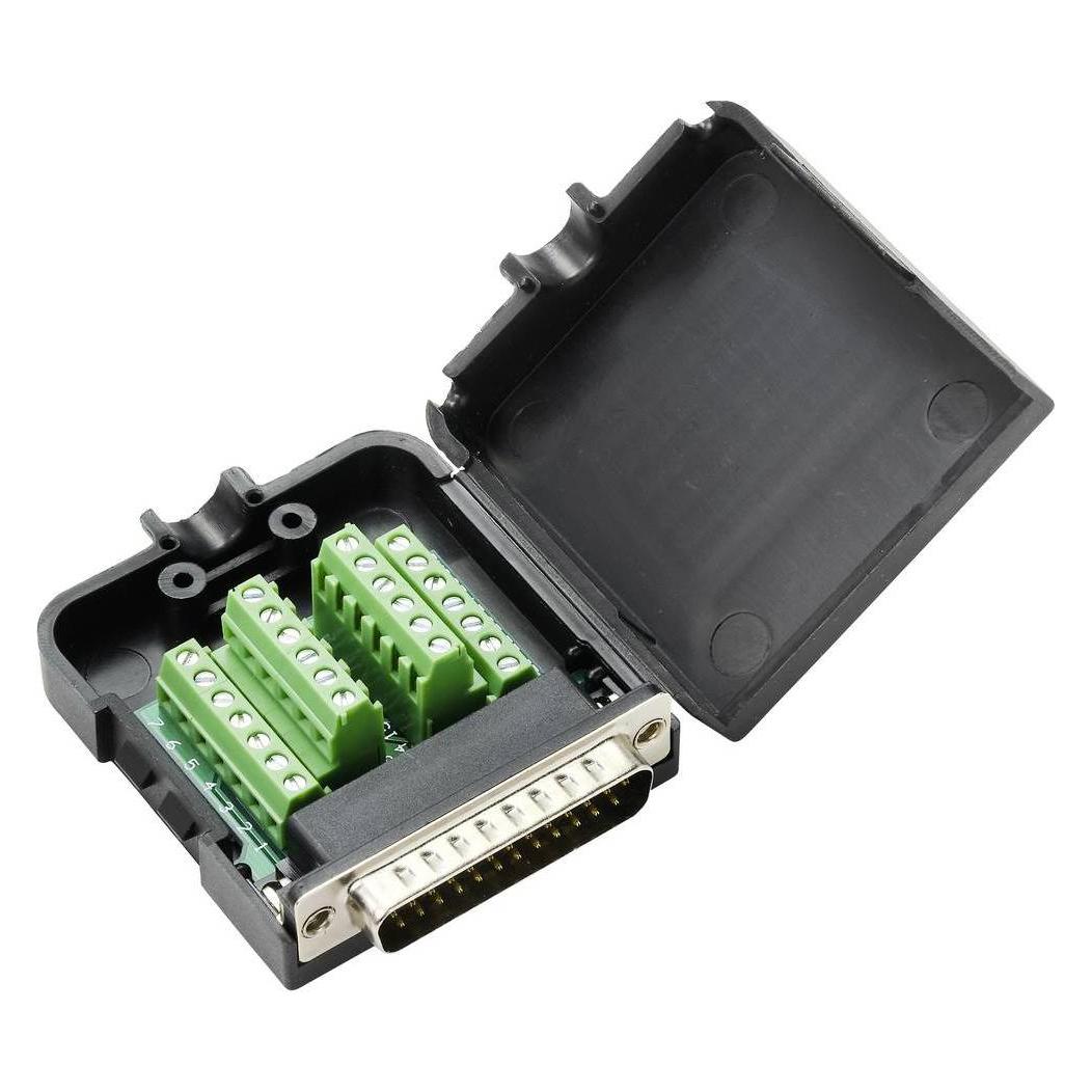 Tru Components D-SUB Steckverbinder, Elektronikkabel + Stecker, Schwarz