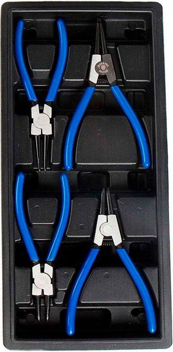 Workpro Circlip pliers, 4 piece set (180 mm)