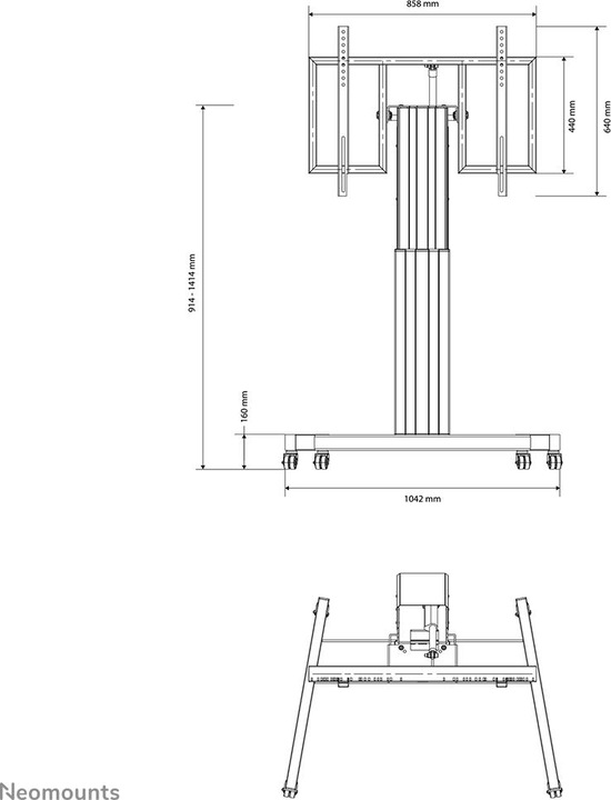 Produktbild Neomounts Plasma-M2500t (Universal, 100", 150 kg)