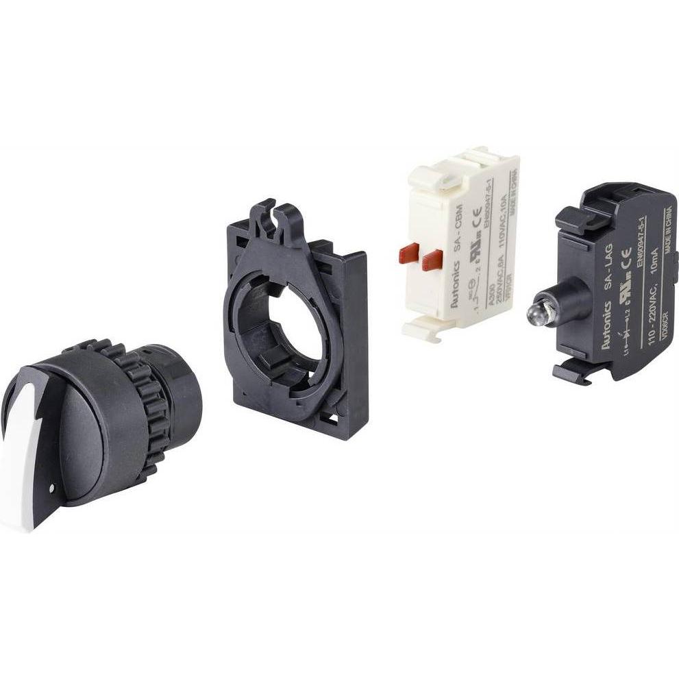 Thumbnail - Tru Components Wahltaste, Taster + Schalter, Weiss