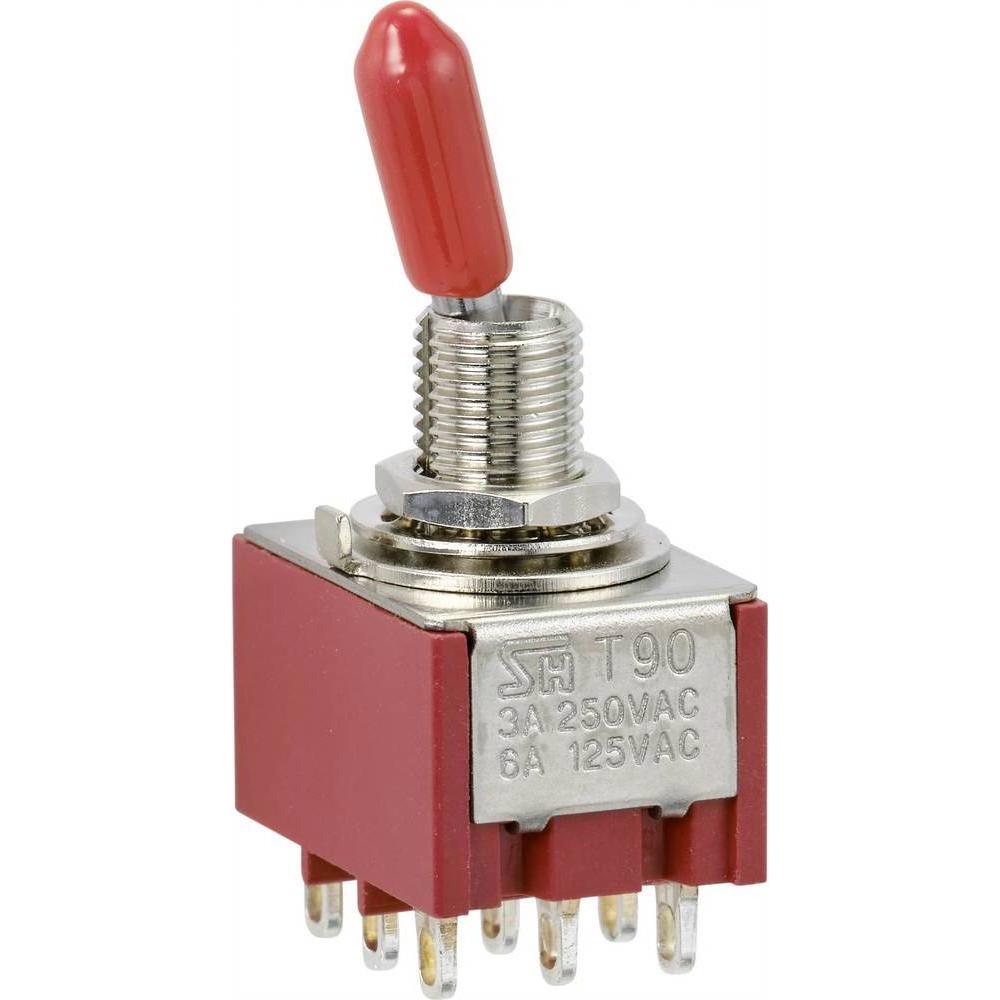 Tru Components Wippschalter, Taster + Schalter, Rot