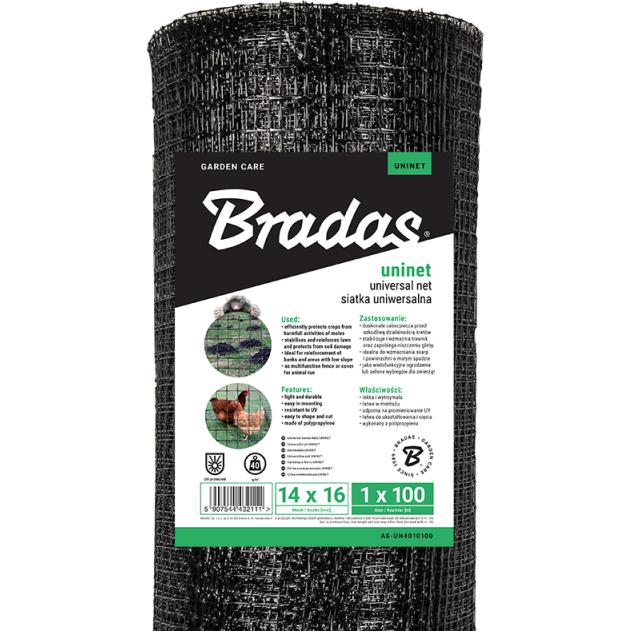 Bradas, Protezione invernali per piante + Pellicola da giardino, SIATKA UNIWERSALNA NA KRETY 1,50m x 100mb (40g)