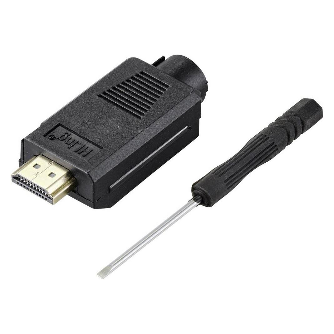 Tru Components D-SUB Steckverbinder, Elektronikkabel + Stecker, Schwarz