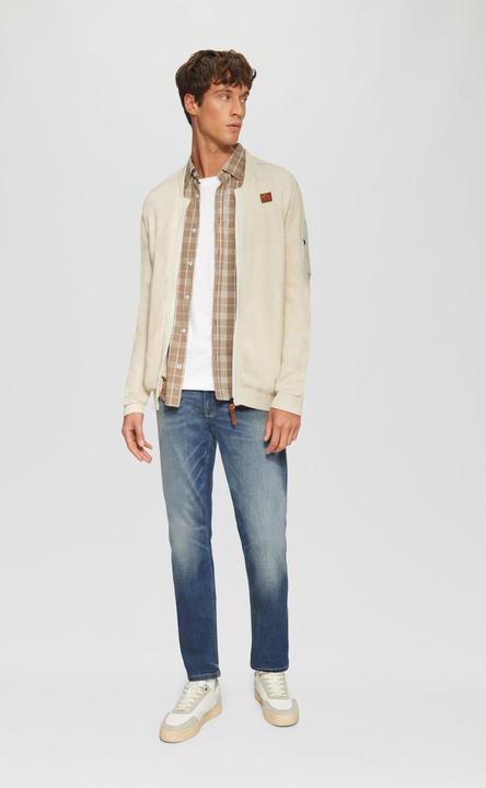 Immagine prodotto S.Oliver Strickjacke Strickjacke aus Fabricmix mit Bomber-Kragen (M)