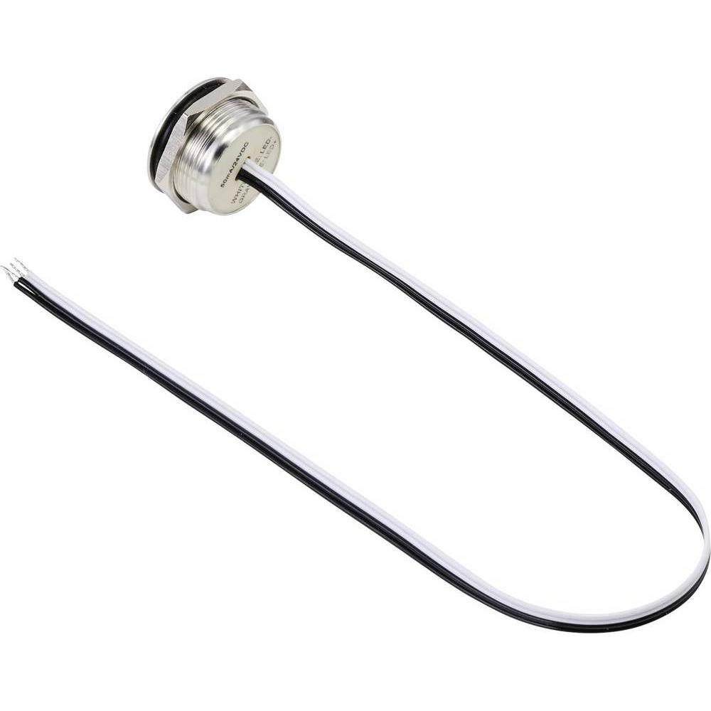 Thumbnail - Tru Components Drucktaster 16 mm Edelstahl, Taster + Schalter, Silber