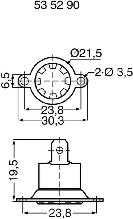 Productafbeelding Tru Components Bimetaal schakelaar