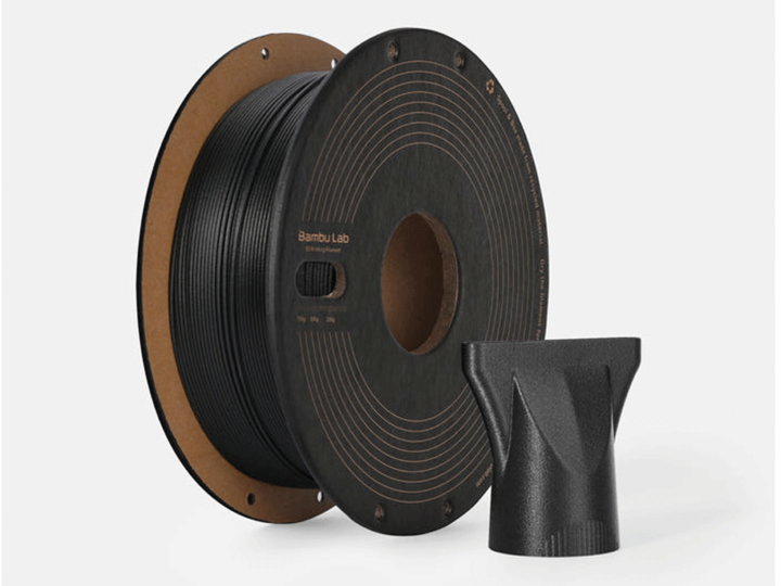 Productafbeelding Bambu Lab Filament PPA CF black 0.75kg (750 g, Zwart)