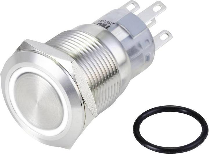 Actual product image Tru Components Push button series LAS1-AGQ-11E LED 24 V