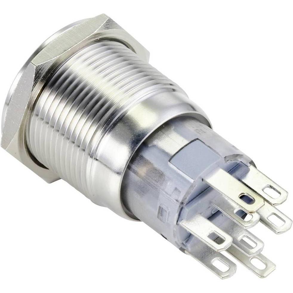 Thumbnail - Tru Components Drucktaster Serie LAS1-AGQ-22E LED 24 V, Taster + Schalter, Blau
