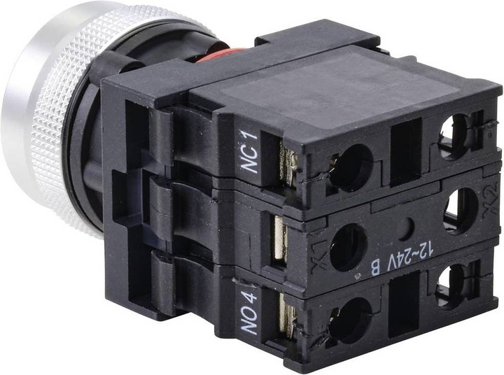 Image du produit Tru Components Interrupteur à pression 22 mm à rappel ONPOW26-11E/G/12V