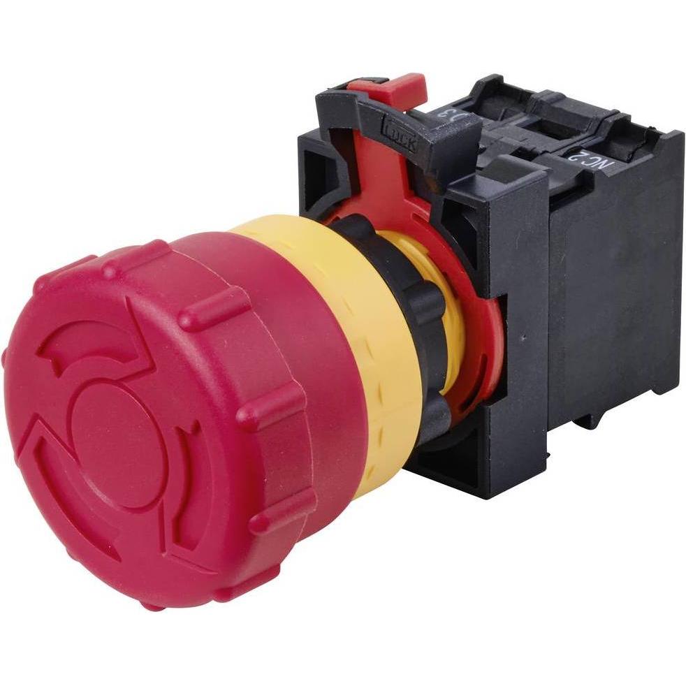 Thumbnail - Tru Components Not-Aus-Schalter 22 mm ONPOW26-11TSA/R/12V, Taster + Schalter, Rot