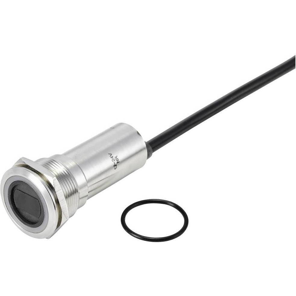 Tru Components Berührungsloser Schalter 22 mm ONPOW91-22E10BYSSNR12-24VDC, Taster + Schalter, Rot