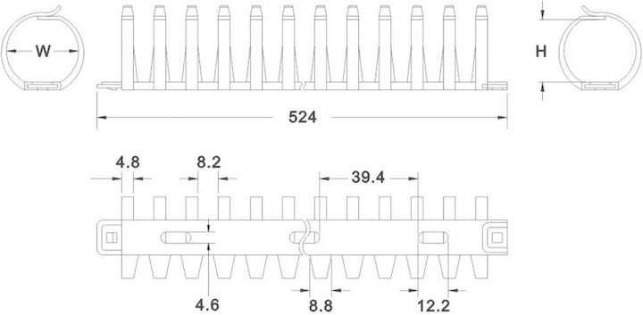 Produktbild Tru Components Flexible Kabelbündelhalter (Kabelschlauch, 50 cm)